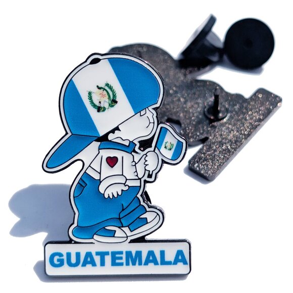 Pin Guatemala Pin For Caps Clothing Enamel Badge Guatemalan Boy pin Chapin Pin - Picture 1 of 5